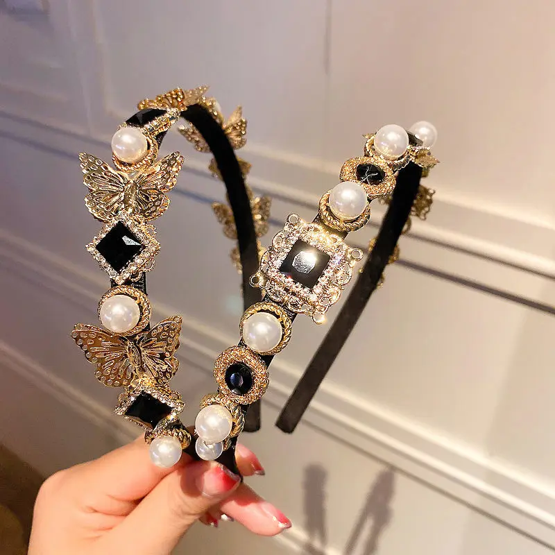 

New High-End Design Fashion Elegant Bridal Hairwear Ladies Flashing Diamond Tassel Headband Headdress Wedding Hair Accessories