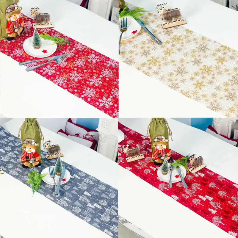 Рождественские скатерти с принтом для обеденного стола гобелен рождественские