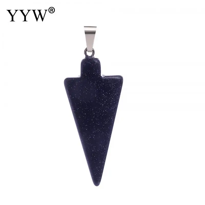 5 шт./лот подвески в форме стрелы из драгоценного камня морской опал тигровый глаз
