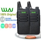 2 шт. WLN Kd-C1 иди и болтай Walkie Talkie мини Two Way Радио 5 Вт UHF 400-470 МГц 16CH ручной дальний двухстороннее радио с иди и болтай Walkie Talkie
