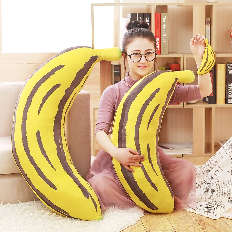 Huggable мягкая подушка банан плюшевая игрушка милая подвеска в виде бананов кукла