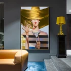 Абстрактная аристократическая Картина на холсте для леди, Современная Коктейльная девушка, Настенная картина для гостиной, домашний декор (без рамки)