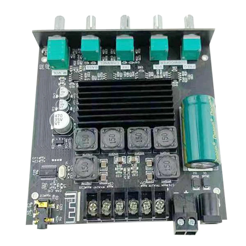 

Плата стереоусилителя 2X50 Вт + 100 Вт, 2,1 канальная Плата усилителя сабвуфера с управлением высокими и басами