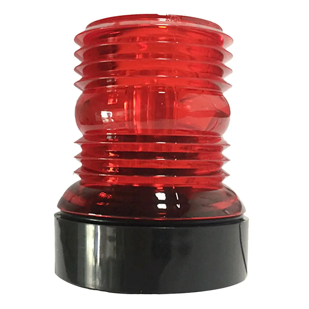 

Boat Navigation Light, 2.5W DC12V Red LED Stern Anchor Light for Yacht Marine Vessel, 360 Degree Beam Angle, ABS Housing