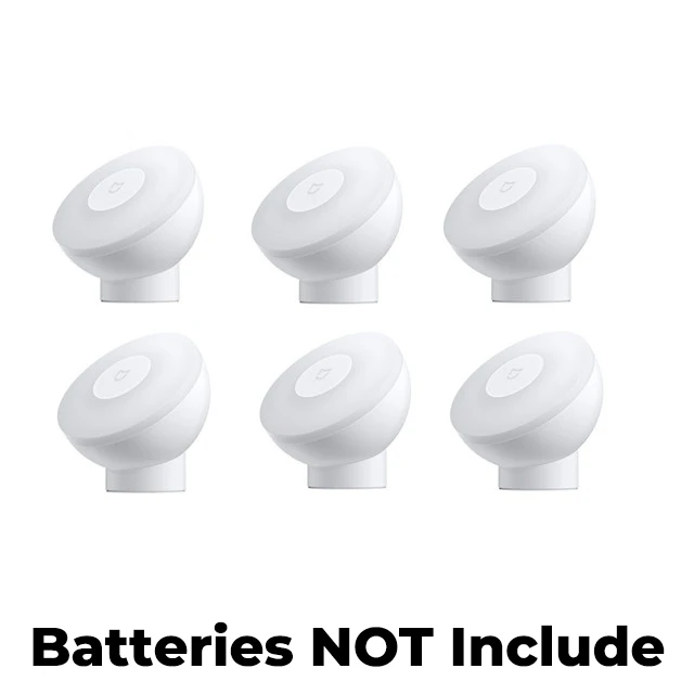 6pcs Новейший Xiaomi Mijia ночник 2-го поколения MJYD02YL магнитное притяжение ночник 360 Вращающийся Регулируемый - Цвет: 6pcs