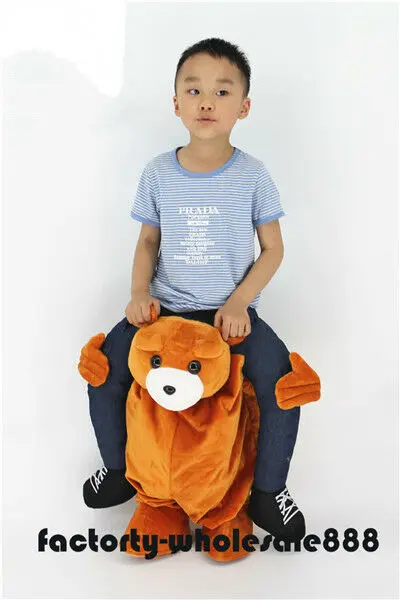 Костюм талисмана с изображением коричневого медведя поросенка маскарадный