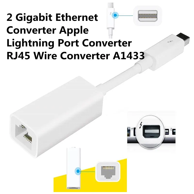 НОВЫЙ Конвертер Thunderbolt 2 конвертер Gigabit Ethernet Apple Lightning RJ45