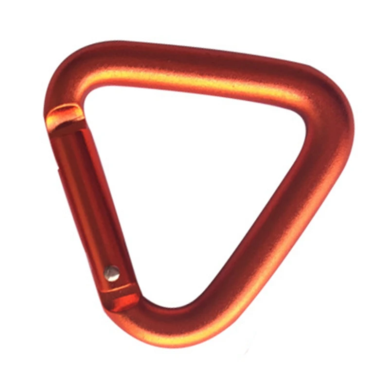 

1 pcs Triangle Carabiner Outdoor Camping Hiking Keychain Hanging Hook Snap Clip Hook Kettle Buckle Carabiner Accessories