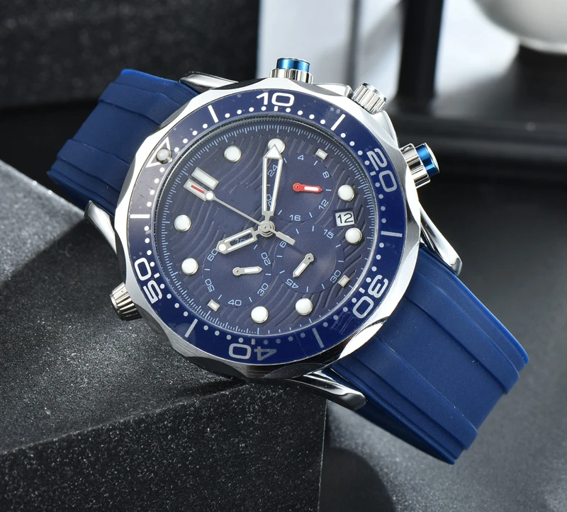 

Men's Military Sport Watches Men Waterproof Fashion Blue Rubber Strap Wristwatch Man Luxury Top Brand Watch