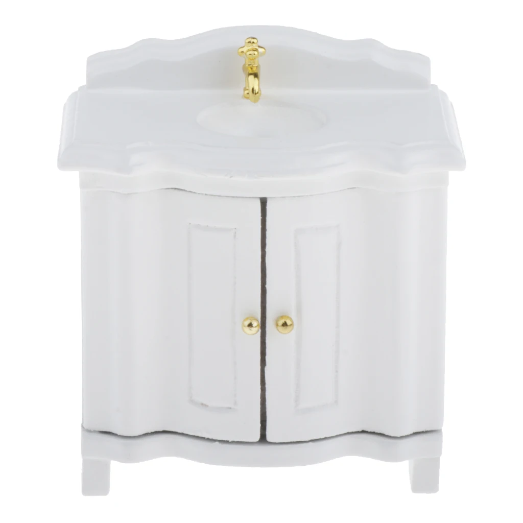 

Wooden 1:12 Dollhouse Miniatures Washbasin Washbasin Washbasin Washbasin Accessories