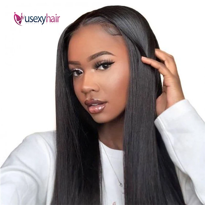 

13x4 Straight Lace Front Human Hair Wigs Lace Frontal Wigs With Baby Hair 180 Density Brazilian Wigs For Women Human Hair