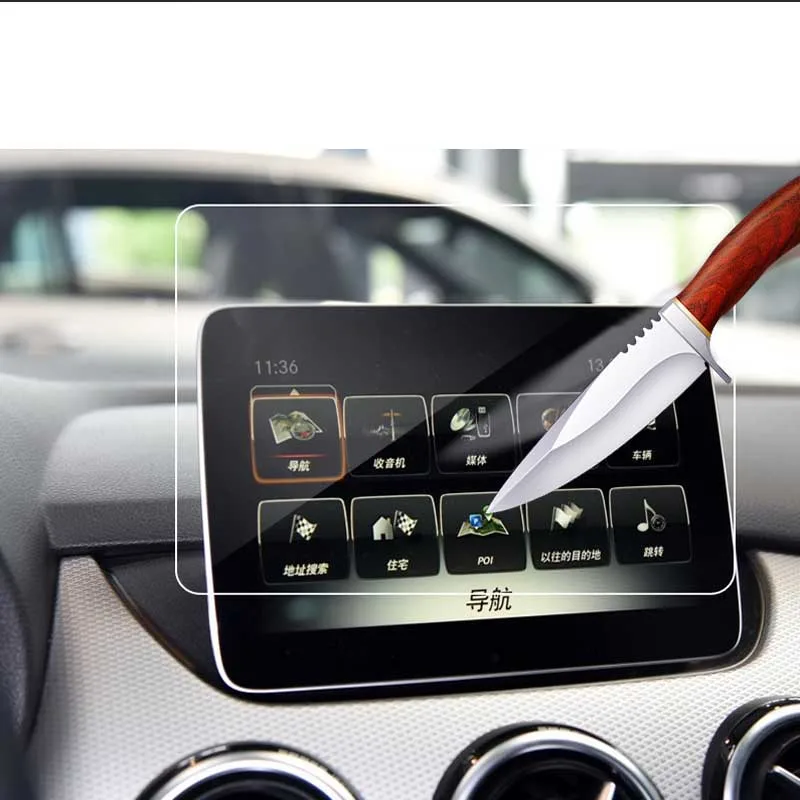 Lsrtw2017 для mercedes benz b класс b200 w246 от царапин, полироль для автомобиля, gps навигации экран протектор Закаленное пленка на ЖК-экран