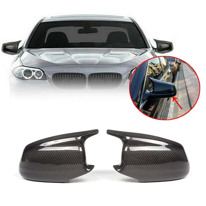 

NEW-Mirror Caps Replacement Side Mirror Caps Wing Rear-View Mirror Covers for BMW 5 Series F10/F11/F18 Pre-Lci 2010-2013