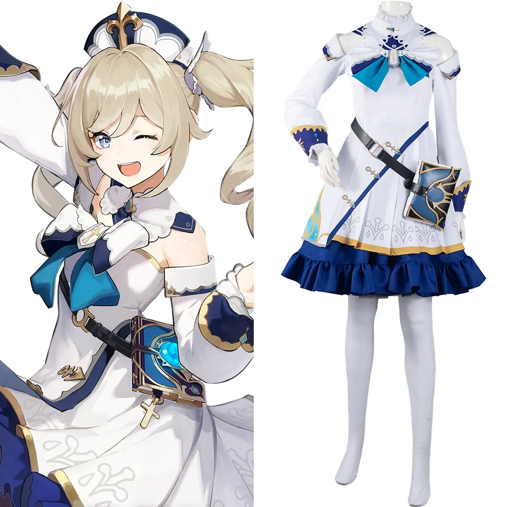 

Genshin Impact Barbara Cosplay Costume Outfits Halloween Carnival Suit