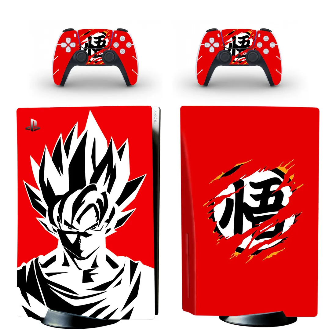 

Goku PS5 Standard Disc Edition Skin Sticker Decal Cover for PlayStation 5 Console & Controller PS5 Skin Sticker Vinyl