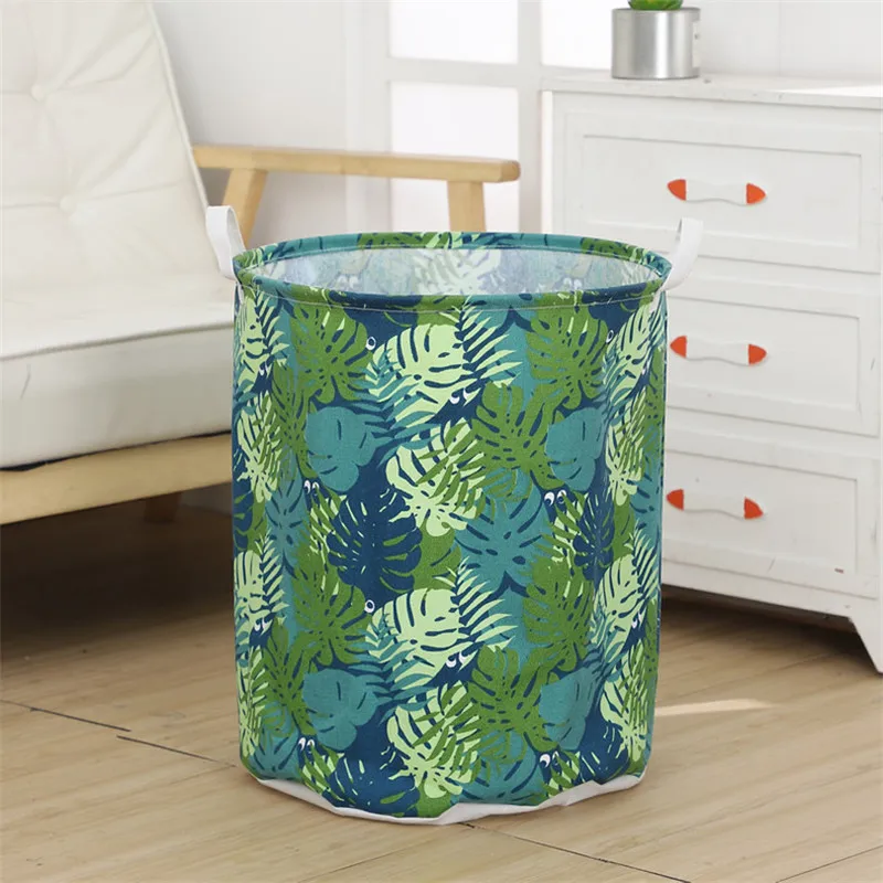 Laundry Basket 40*50cm linen cotton Folding Storage For Home Dirty Colthes Toy Gift Bags Organizer | Дом и сад