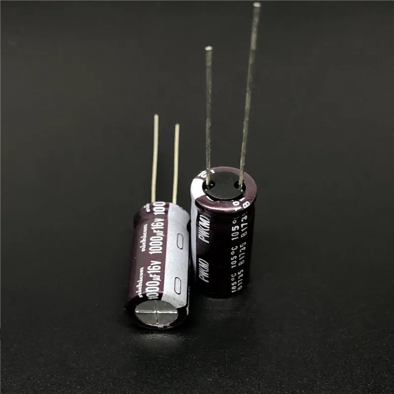 

10pcs/100pcs 1000uF 16V NICHICON PW Series 10x20mm Low Impedance Long Life 16V1000uF Aluminum Electrolytic capacitor