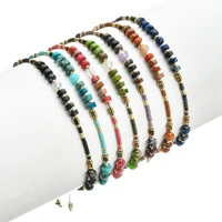 budrovky cute natural stone bracelet handmade woven fashion thin jewelry boho love gift ethnic pulseras beads bracelet