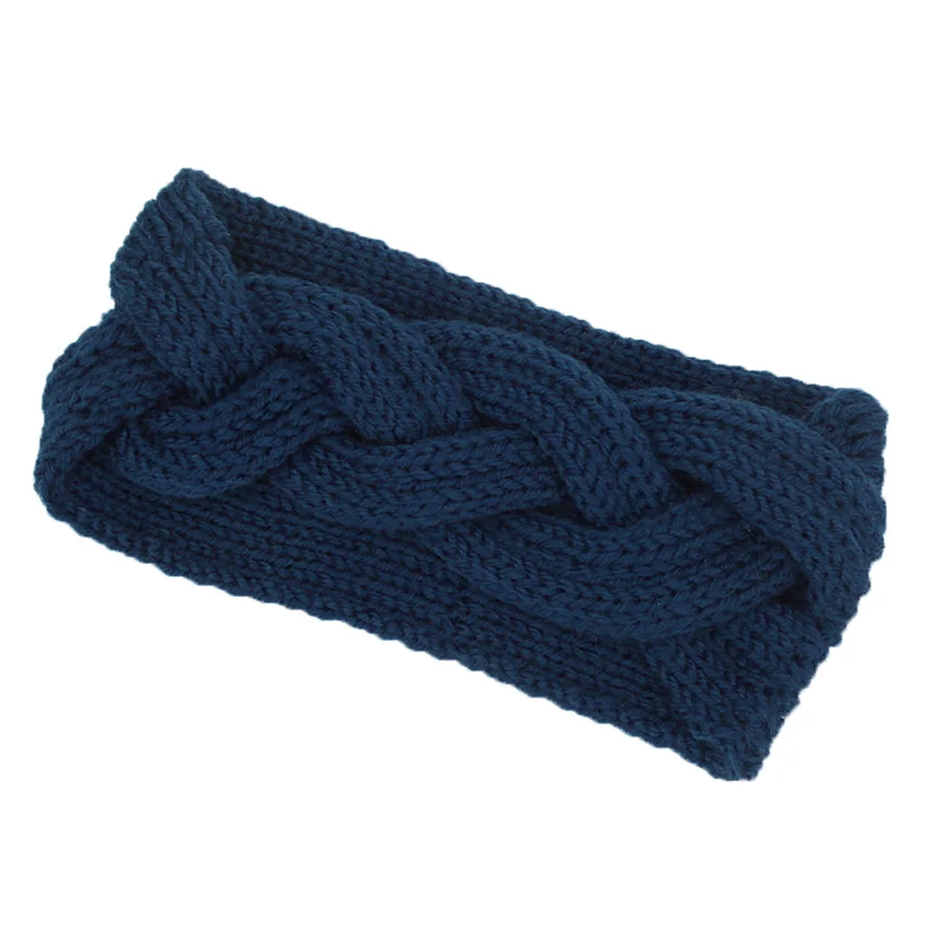 Ободки для женщин вязаные повязки волос детей девочек Зимняя Теплая повязка на