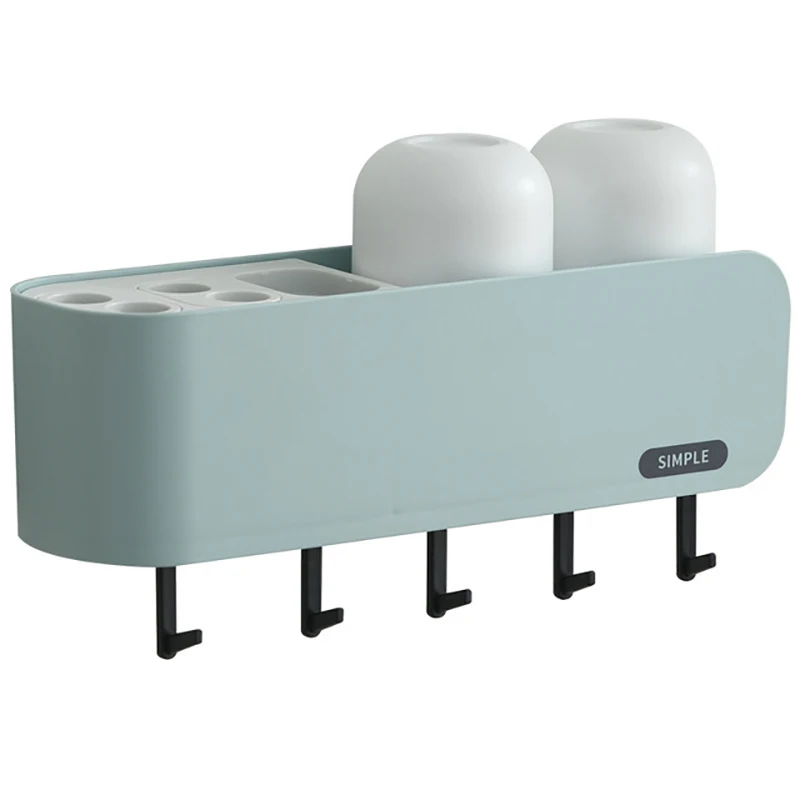 Настенный пластиковый держатель для зубных щёток с крючком|Наборы аксессуаров