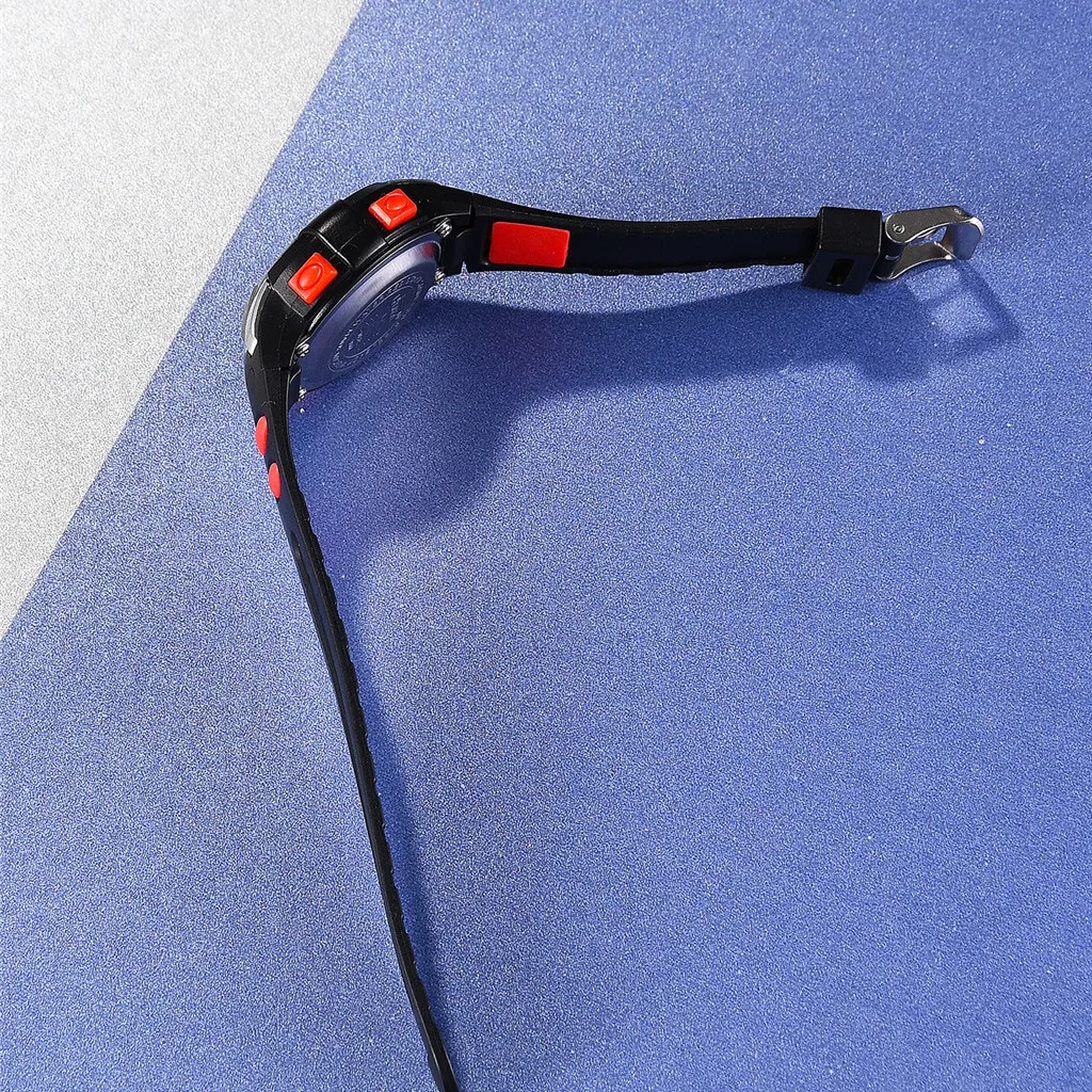 Детские цифровые светодиодные часы многофункциональные спортивные для