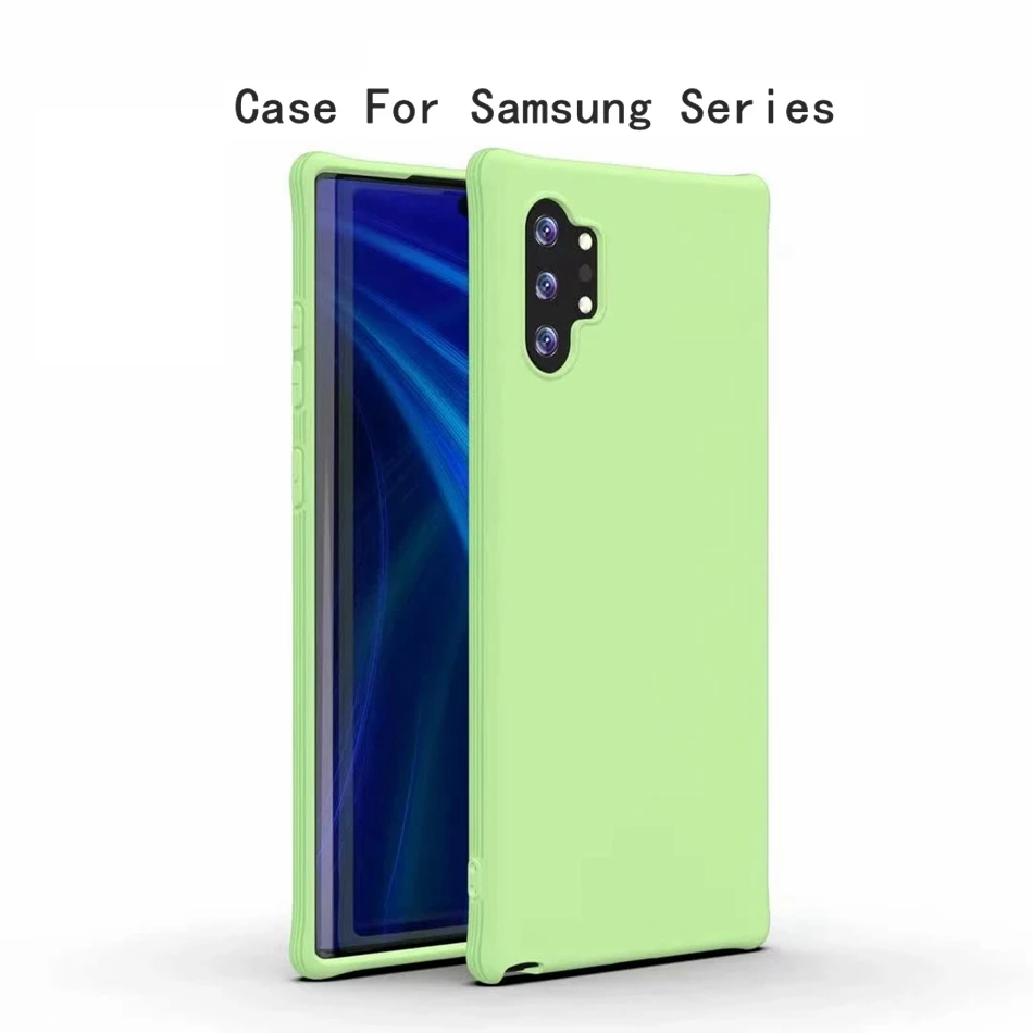 Для samsung S10 Plus S10E Note10 Pro силиконовый чехол шелковистый мягкий сенсорный для Galaxy A10