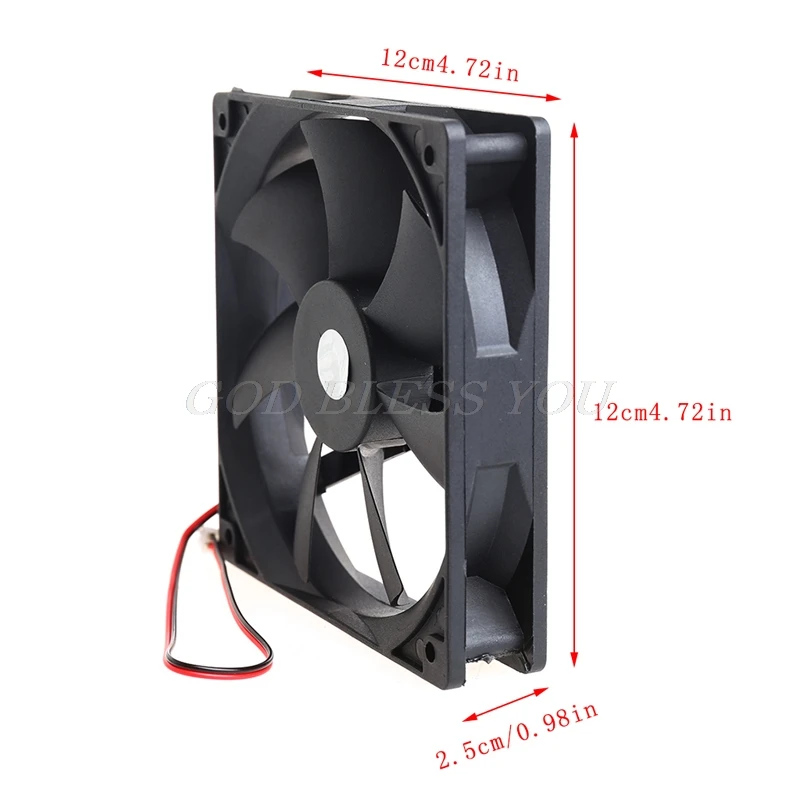 12 см высокоскоростной компьютер DC 12V 2Pin PC чехол система гидравлического