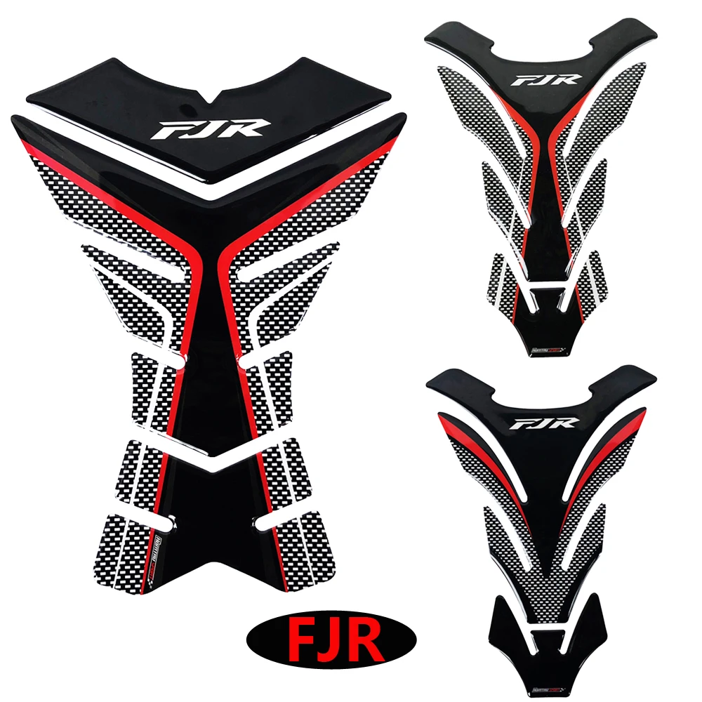 For Yamaha FJR 1300 Tankpad FJR1300/A/AS ABS 3D Carbon-look Motorcycle Tank Pad Protector Decal | Decals &amp Stickers
