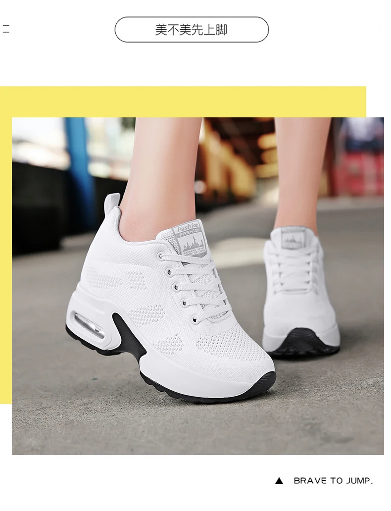Sapato feminino; женская обувь для тенниса; Новинка года; женская спортивная обувь на платформе с воздушной подушкой; спортивная обувь, увеличивающая рост; кроссовки для фитнеса; 0