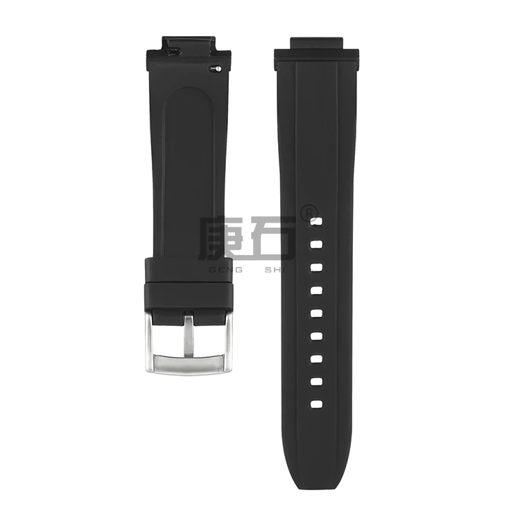 Ремешок для часов из флюоровой резины с соединителем адаптеров фотографий -