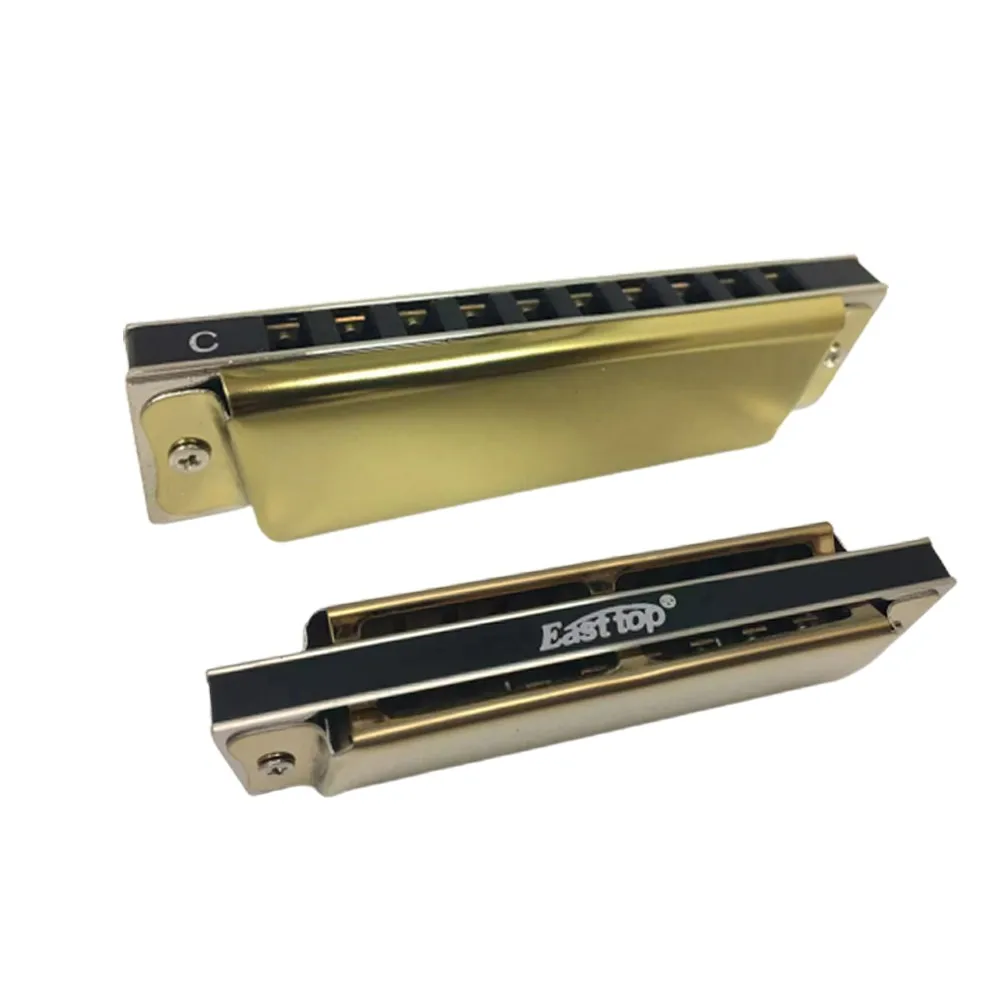 

10 Holes Easttop Harmonica Party Harp Mouth Organ Stainless Steel Shell T10