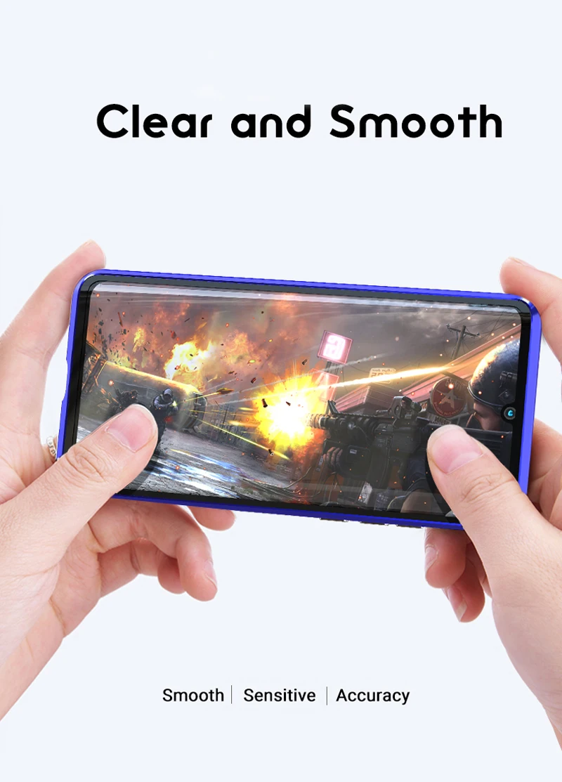 Двусторонний чехол с магнитным стеклом для huawei P20 P30 mate 20 10 Pro Lite mate 20X