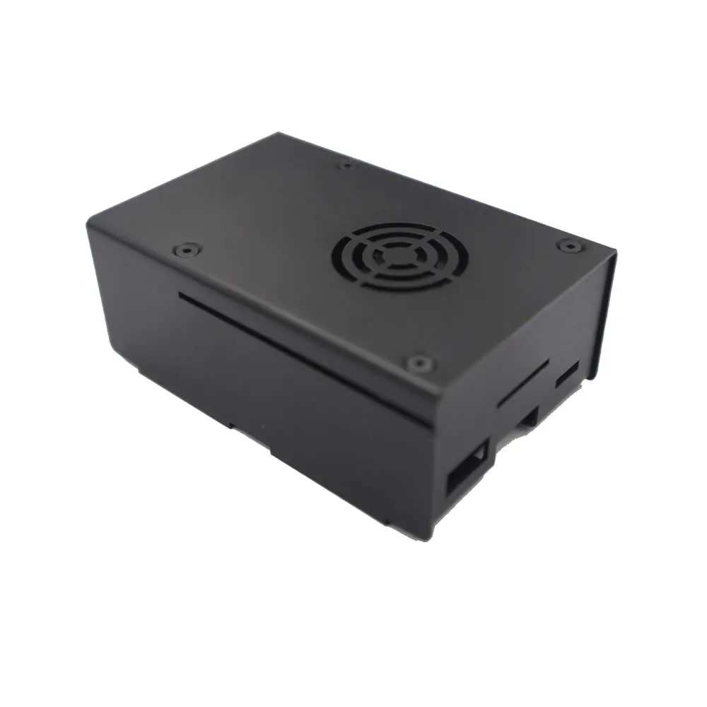 Raspberry Pi 4 Модель B Черный Металлический Стальной чехол с охлаждающим