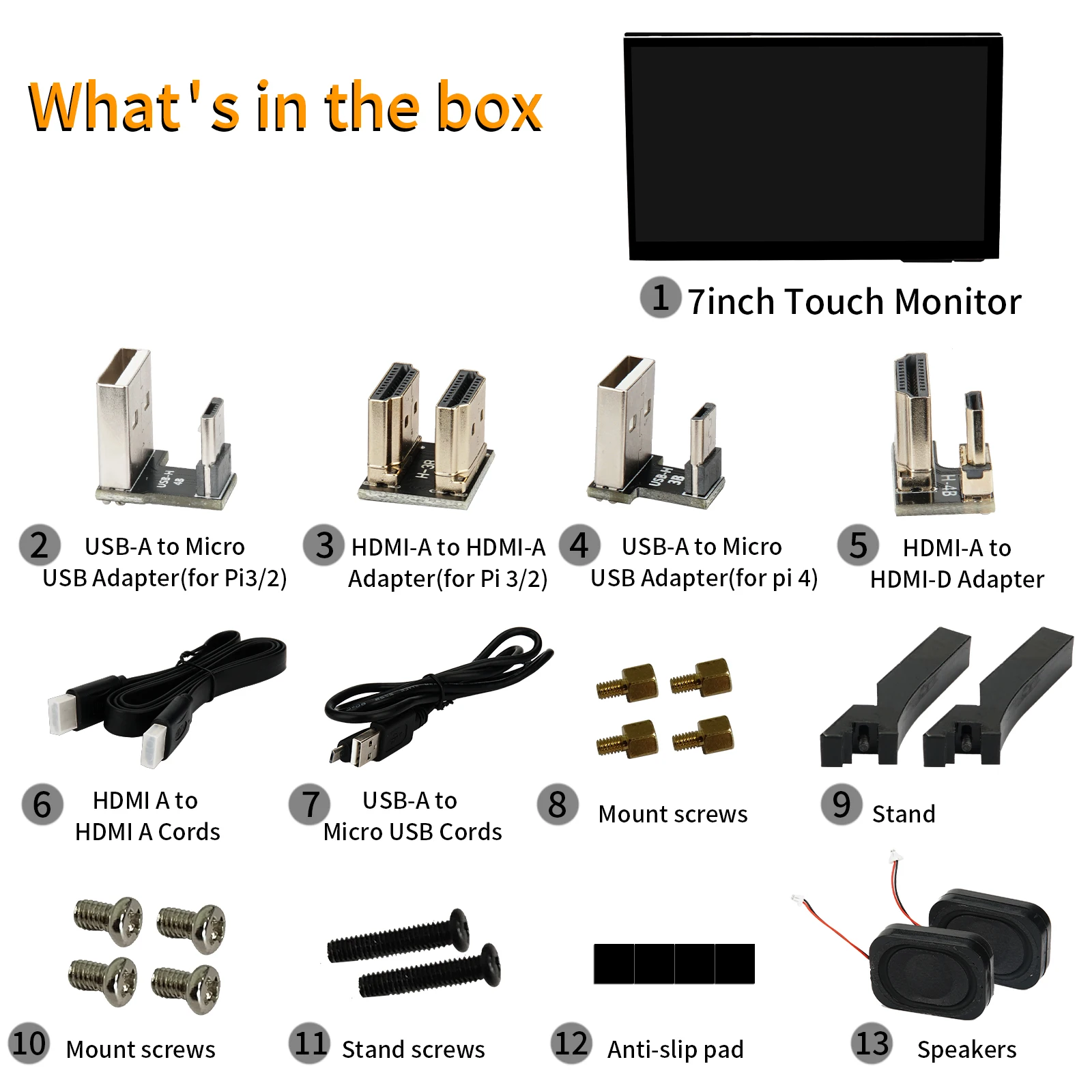 WIMAXIT Raspberry Pi 3 4 Модель B/Pi 7 &quotсенсорный экран Экран HDMI монитор Дисплей 1024X600