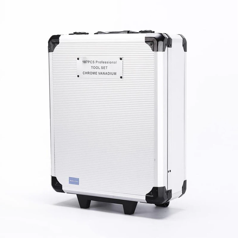 187 pieces of hardware tool set aluminum trolley case portable vehicle-mounted multi-function box combination | Инструменты
