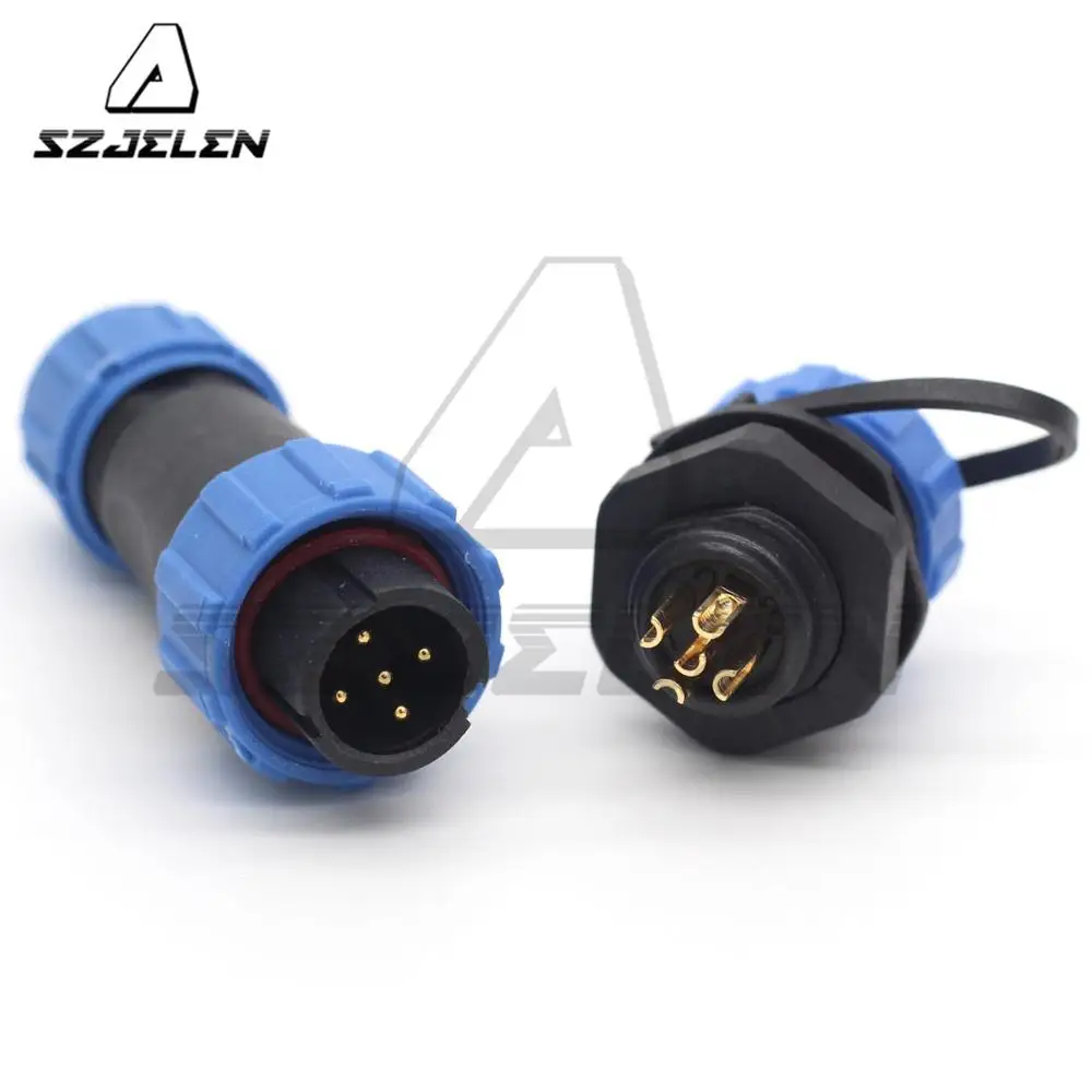 SP13 водонепроницаемый 5-контактный разъем светодиодный питания и розетка IP68