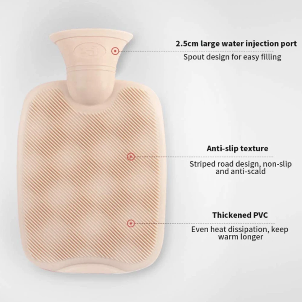 Мягкий плюшевый чехол для бутылки с горячей водой резиновый термопакет