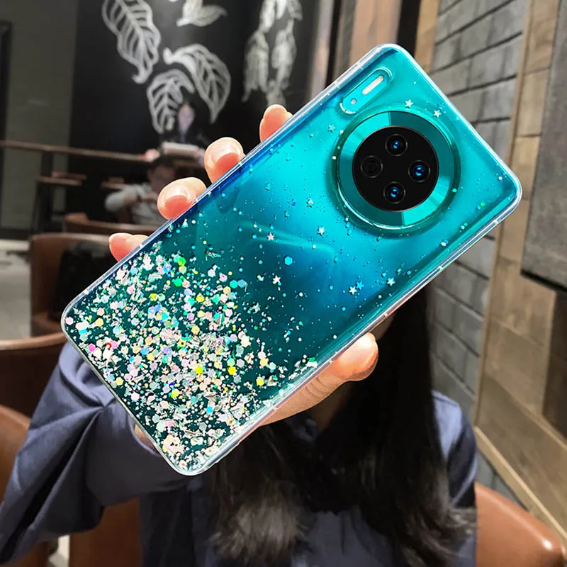 Shiny Star Silicone Case For Huawei Mate 30 20 P10 P20 P30 Pro P Smart honor V 10 Lite Nova 5 3i 3e 4e Glitter Cover | Мобильные