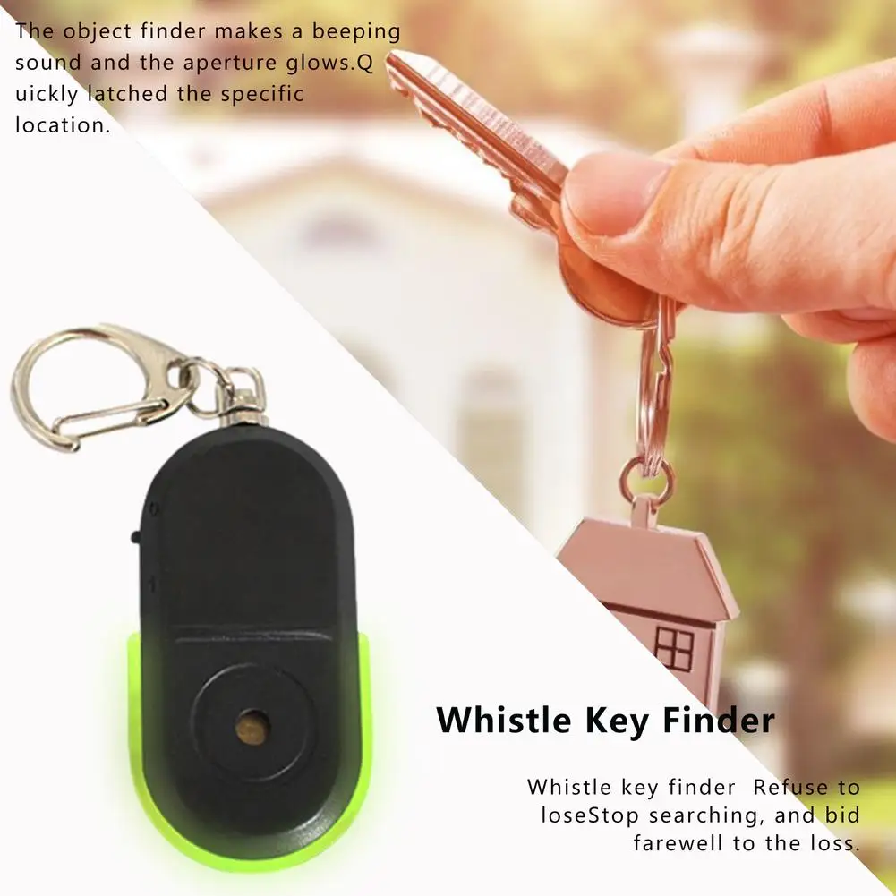 key anti lost device voice control led whistle key finder key finder wireless locator tracker smart activity tracker anti lost free global shipping