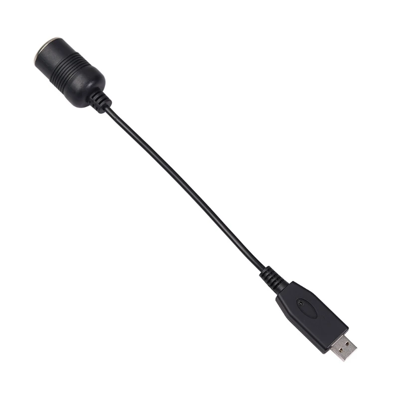 

USB 5V to 12V Ciga Lighter 10W Driving Recorder Boost Power Adapter Cable 0.3m USB to 12V DC Adapter Power Boost Line