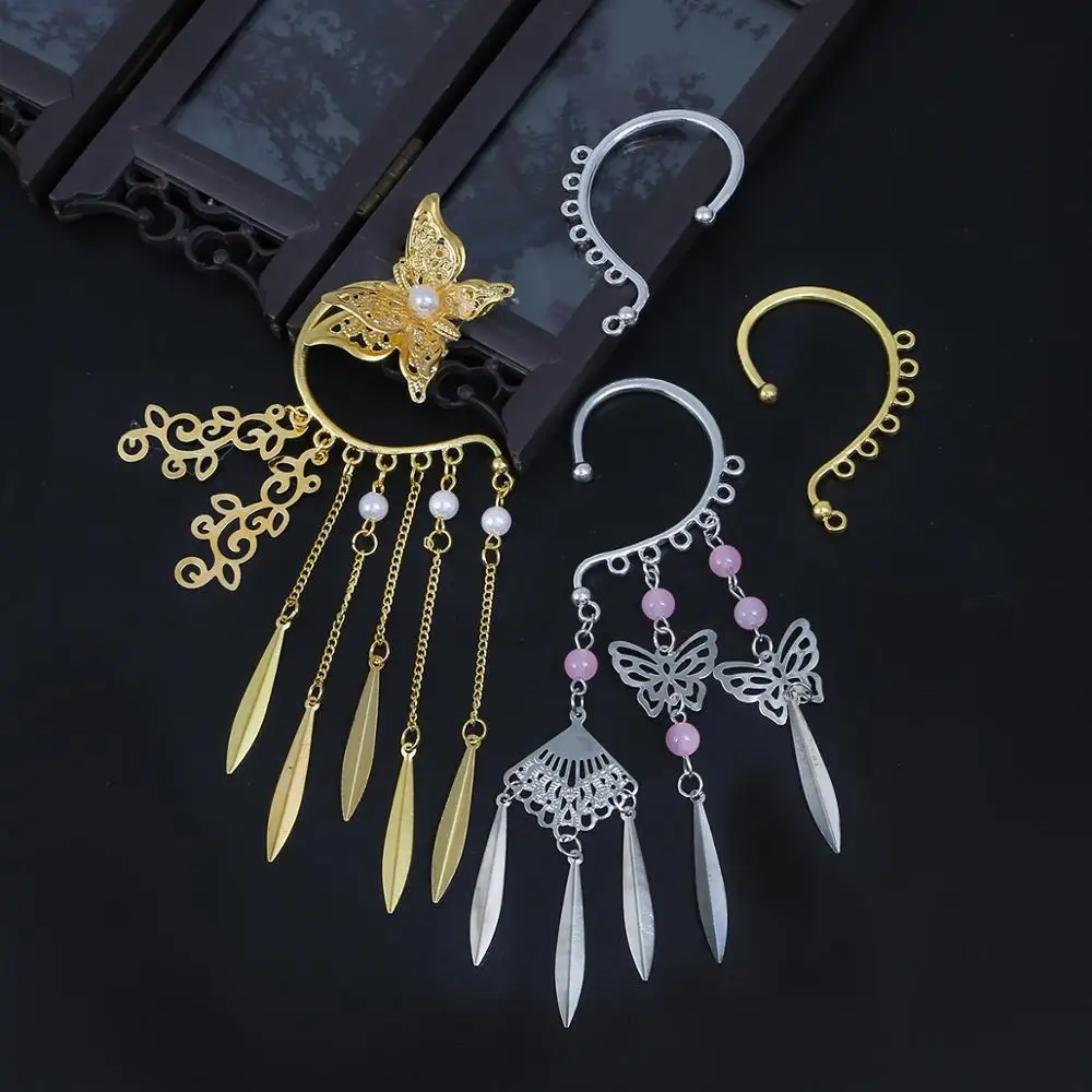 Серьги гвоздики серебряные/Золотые без пирсинга большие круглые серьги с