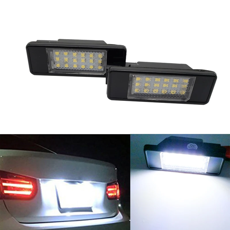 Светодиодный светильник для номерного знака Peugeot 207 307 308 406 407 508 Citroen Berlingo C3 C4 C5 C6 5D 12