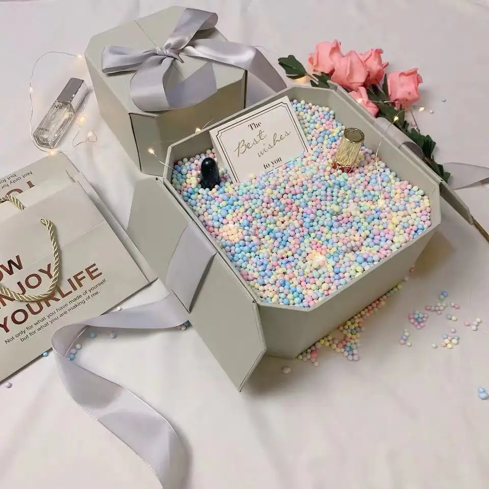 1 шт. Восьмиугольные подарочные пакеты с ручками стандартная коробка упаковка