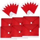 Рождественский Хлопковый чехол на стул Санта-Клауса, 60 х50 см, нетканый стол, красная шляпа, задняя крышка стула, рождественские украшения для дома Xman