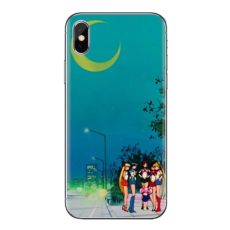 Сейлор Мун Кристалл версия девчачьи силиконовые чехлы для телефонов samsung Galaxy S3 S4