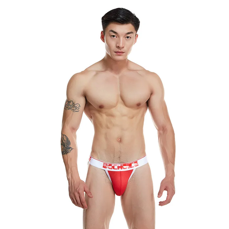 Мужское нижнее белье сексуальное мужское с низкой талией дышащие трусы в сеточку