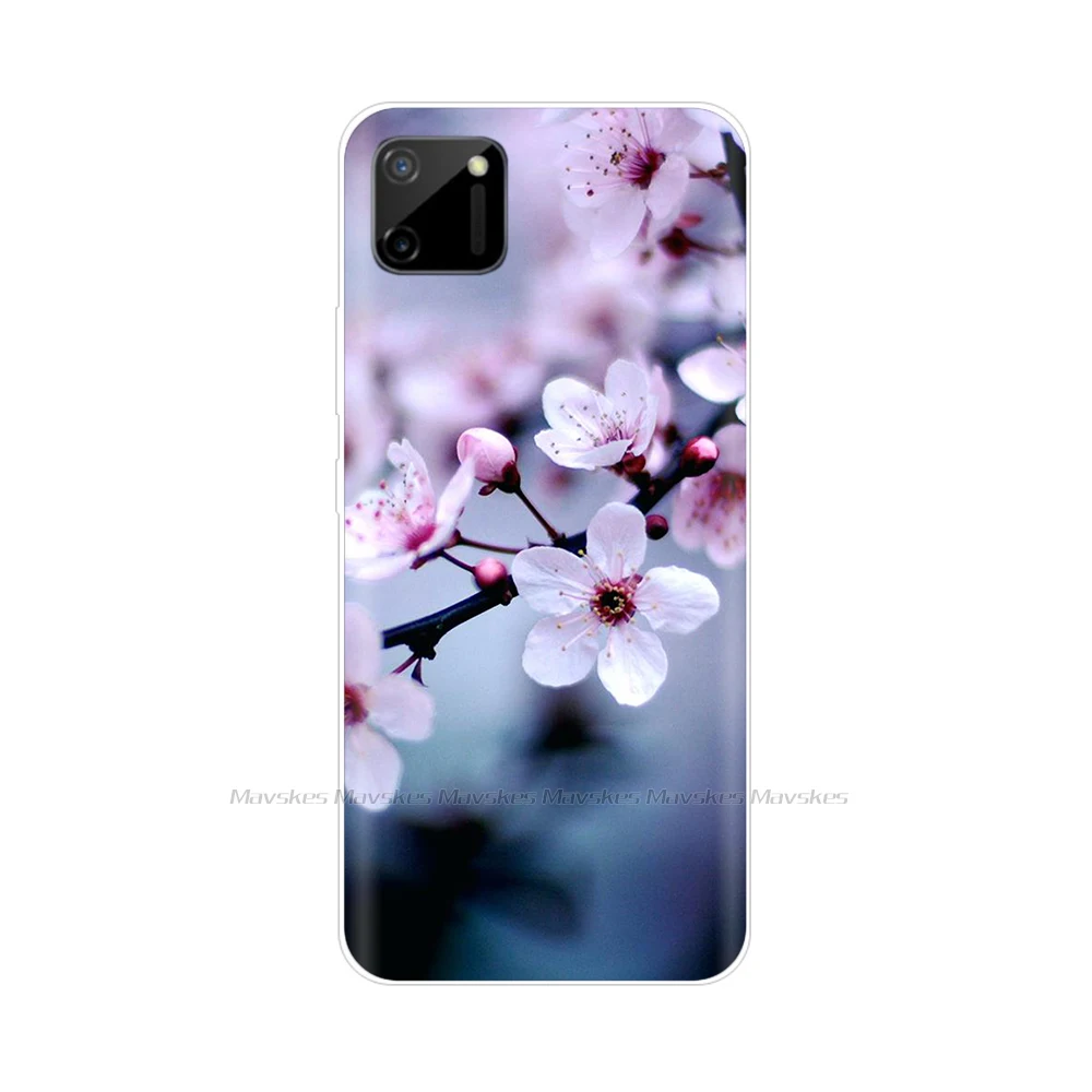 for Realme C11 Case Soft Silicone Cute Cartoon TPU Cover Phone Case For OPPO Realme C11 RMX2185 Real me C 11 RealmeC11 Bumper