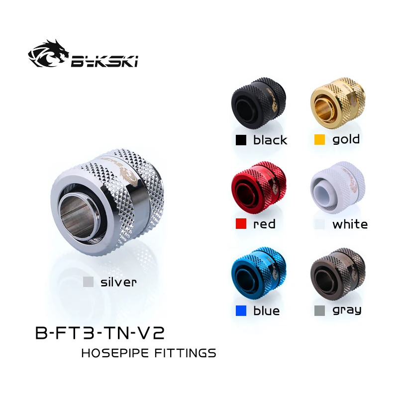 

Bykski PC water cooling Fittings hose Soft tube pipe connector ID3/8" * OD1/2" ,10*13mm G1/4" water cooler adaptor B-FT3-TN-V2