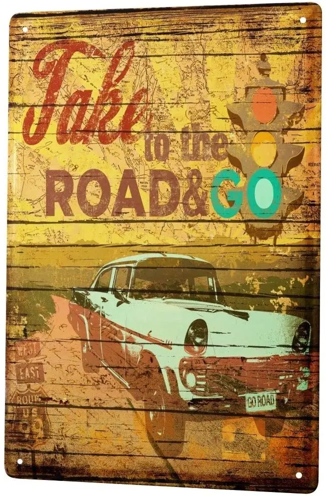 

С 2004 года, жестяная металлическая пластина, декоративная табличка, Декор для дома, ностальгические автомобильные Ретро Винтажные светофоры