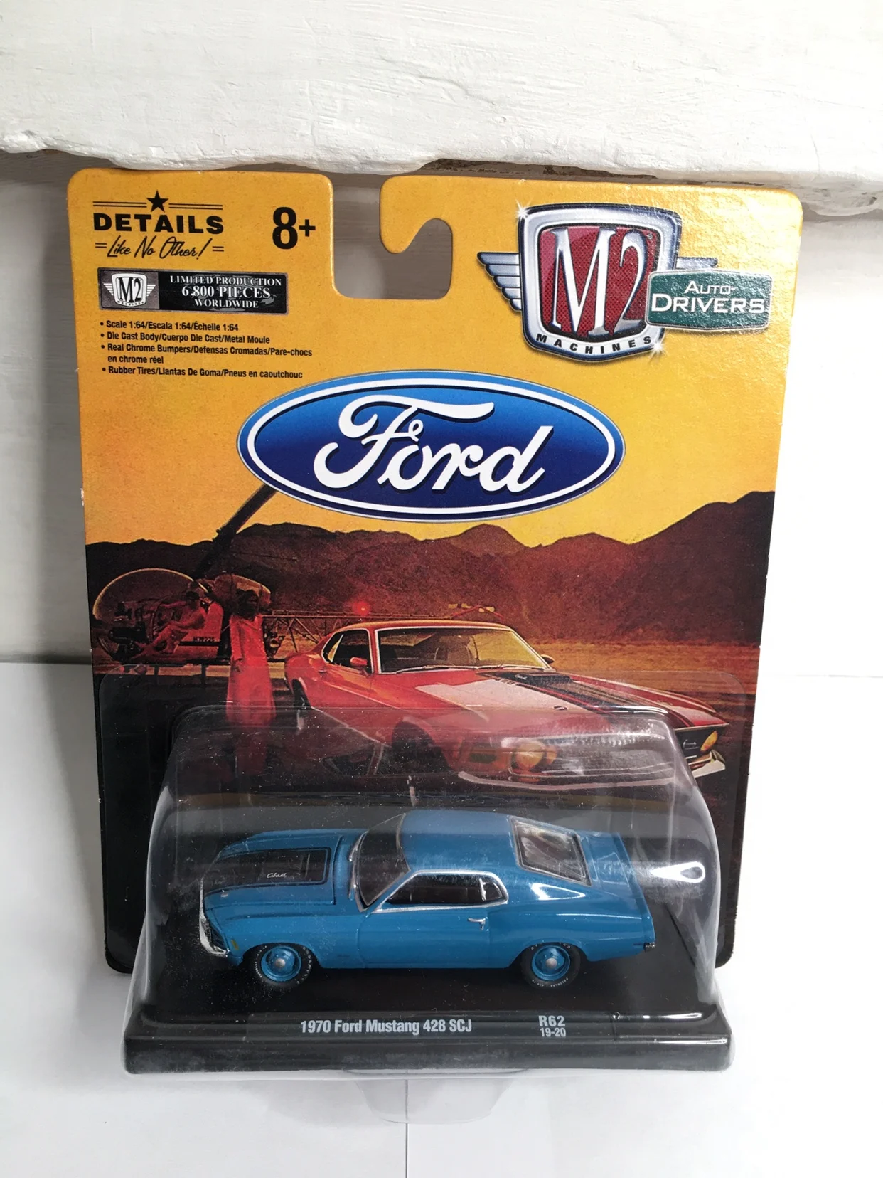 

Коллекция литая под давлением модель автомобиля из сплава M2 1/64 1970 Ford Mustang, детские игрушки